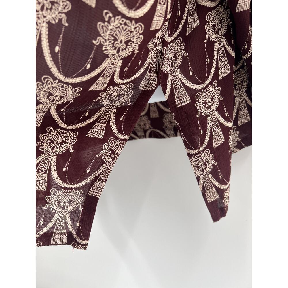 Karen Kane Women's 2 Piece Y2K Tiered Skirt Blouse Set Size 8 - Picture 5 of 14